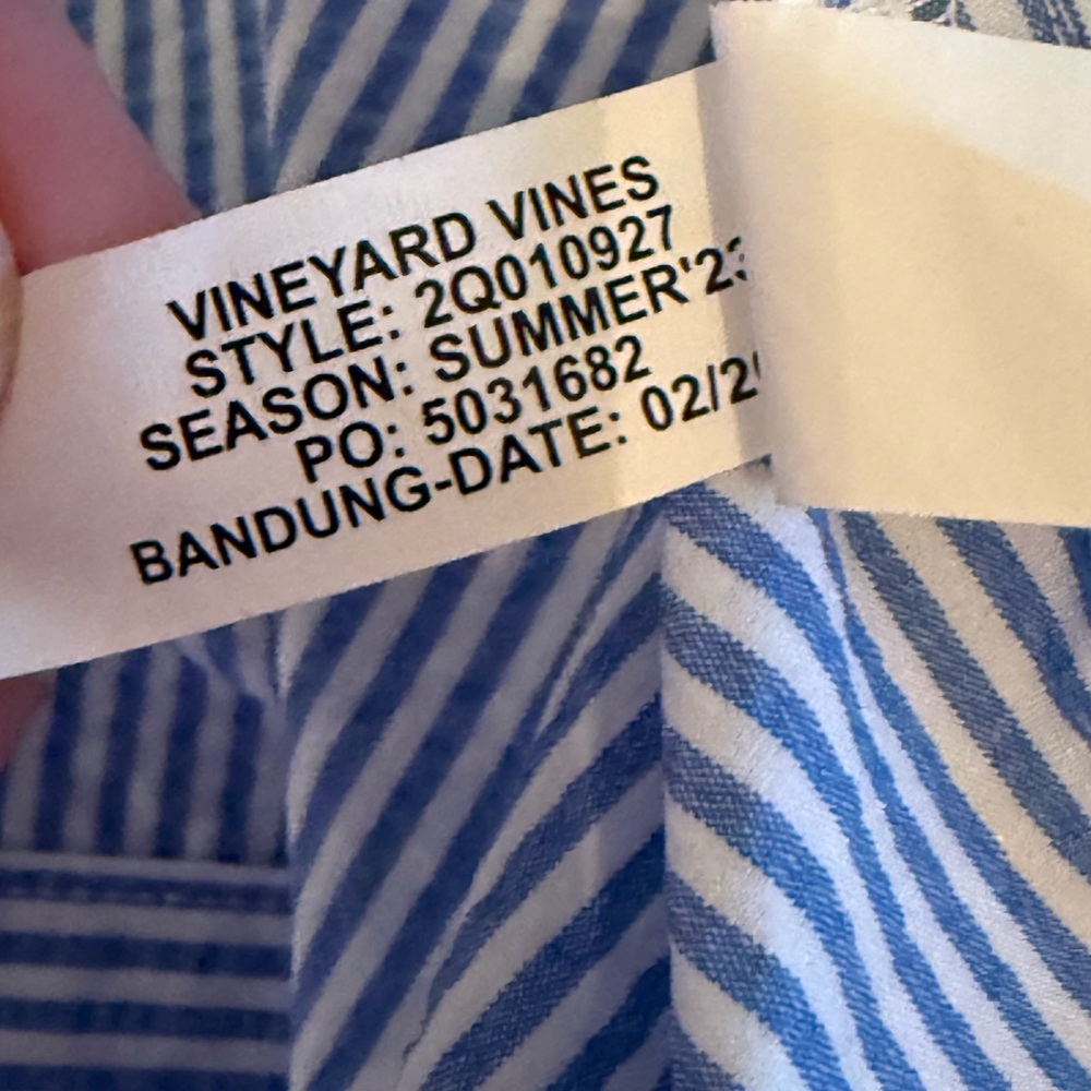 Vineyard Vines Blue Striped Midi Dress - Picture 6 of 6